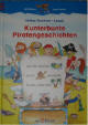 Kunterbunte Piratengeschichten, von Niklas Buchner, Leopé aus dem Känguru Programm von ars Edition, die gibt es zu allen möglichen Themen Bücher. Einige Wörter sind durch Bilder ersetzt. Meine haben die am Anfang super gerne gelesen.
